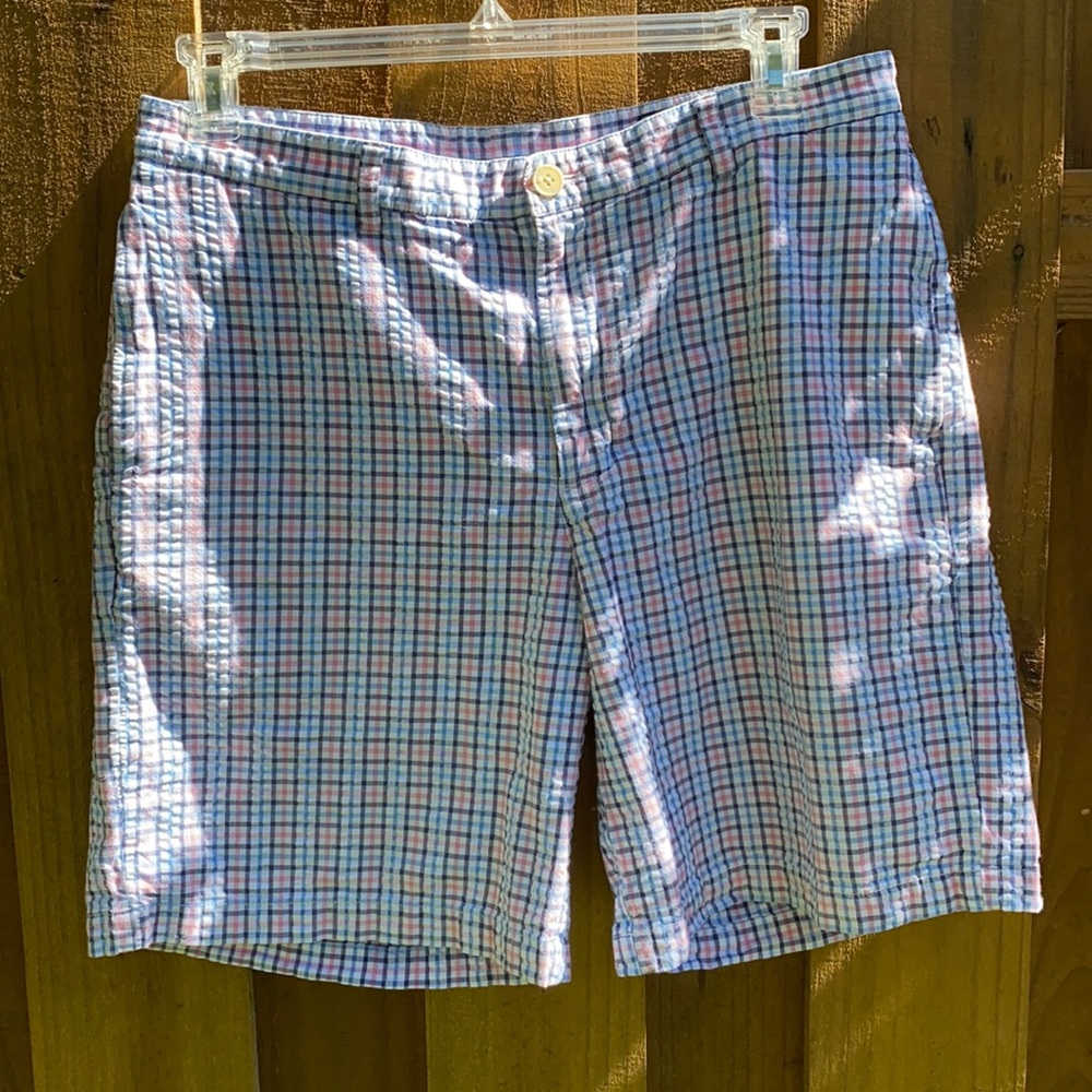 Vineyard vines men’s seersucker plaid shorts 35